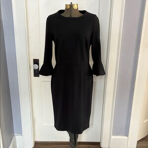 Donna Morgan Black Long Sleeve Dress